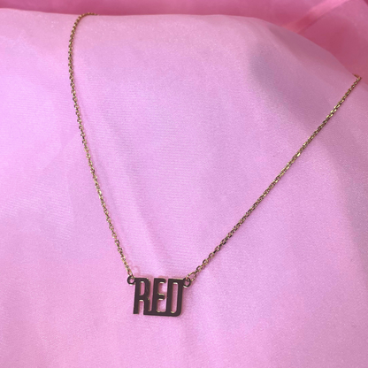 Red "Swiftie" Necklace