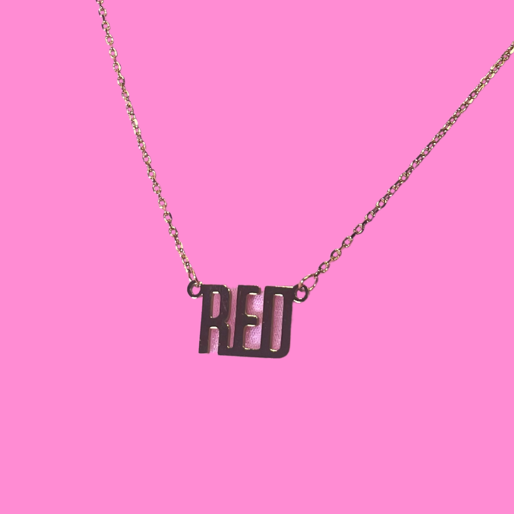 Red "Swiftie" Necklace